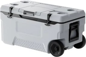 VEVOR draagbare koelbox (74 liter / 120 blikjes) met ijsopslag, stevige handgrepen en bekerhouder, geïsoleerde draagbare koelbox van stevig materiaal, geschikt voor familiepicknicks en lange reizen