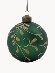 Handgeschilderde kerstballen Flori, 4 stuks