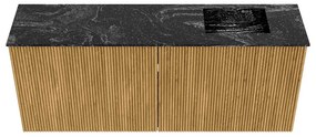 Mondiaz Joya DLux 100cm toiletmeubel oak met wastafel faye rechts 1 kraangat lava