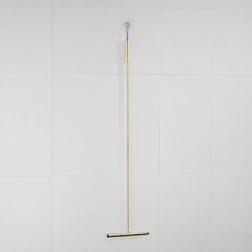 Saniclear Academy vloerwisser 120cm geborsteld messing mat goud