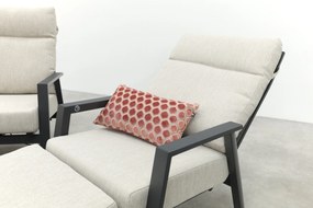 Lagos/Atlanta stoelen & 3-zitsbank loungeset 5-delig verstelbaar - Antraciet