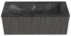 Mondiaz Kurve-dlux 110cm badmeubel shadow met 1 lade en wastafel big medium midden 1 kraangat lava