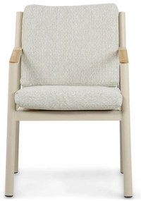 Tuinset Ronde Tuintafel 6 personen 180 cm Aluminium/Rope Taupe  Coco Sevilla/Fungo