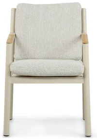 Tuinset 6 personen 240 cm Aluminium/rope Taupe Coco Sevilla/Brighton