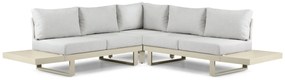 Hoek loungeset 5 personen Aluminium Taupe Lifestyle Garden Furniture Lorenzo