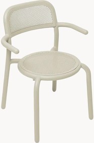 Stapelbare tuinstoelen Toní met armleuning, 2-delig