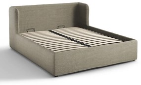 Kofferbed in linnen met ophefbare bedbodem, Robwig