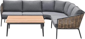 Garden Impressions San Vito loungeset 4-delig - donker grijs