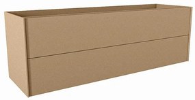 Mondiaz TENCE wastafelonderkast - 150x45x50cm - 2 lades - uitsparing links - push to open - softclose - Oro M37125Oro