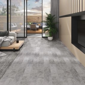 vidaXL Vloerplanken niet-zelfklevend 5,26 m² 2 mm PVC betongrijs