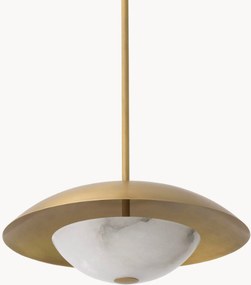 Hanglamp Marcona met albast glazen lampenkap