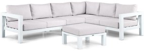 Hoek loungeset 6 personen Aluminium Wit  Lifestyle Garden Furniture Luca