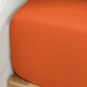 Effen hoeslaken in gewassen katoen, omslag 25 cm, Merida
