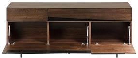 Kave Home Cutt Walnoot Dressoir Modern Design - 180x40x73cm.