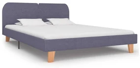 vidaXL Bedframe stof lichtgrijs 180x200 cm