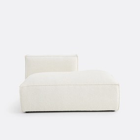 Rechts chaise-longue-element voor modulaire bank, in bouclé stof, Seven