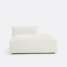 Rechts chaise-longue-element voor modulaire bank, in bouclette, Seven