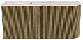 Mondiaz Joya DLux 90cm toiletmeubel ronding rechts dusk met wastafel faye links zonder kraangat frappe