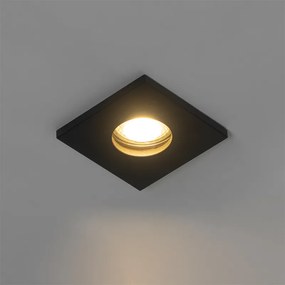 Set van 6 Moderne badkamer inbouwspot zwart - Doku