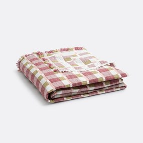 Jacquard plaid met geometrische motieven, Virna