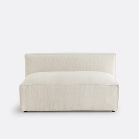 Element voor modulaire bank, 2-zit, in ribfluweel, Seven