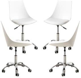 Set 4 Blok Bureaustoelen