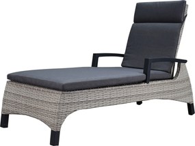 Showroommodel 1 x Dallas ligbed 162x70xH101 cm grijs wicker