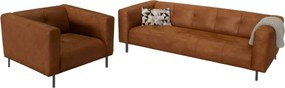 2 zitsbank - Almada - leer Bull cognac 28