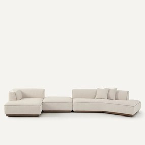 Open hoekbank links XL bouclette, JACOPO