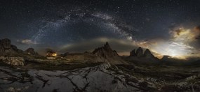 Kunstfotografie Galaxy Dolomites, Ivan Pedretti, (50 x 23.2 cm)
