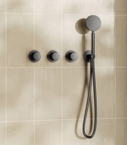 Saniclear Plus inbouw regendouche met 20cm hoofddouche en muurarm verouderd ijzer - gunmetal