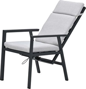 Garden Impressions Kasper tuinset 5-delig - tuintafel 160x84 cm donker grijs