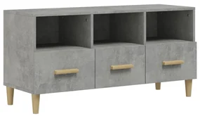 vidaXL Tv-meubel 102x36x50 cm bewerkt hout betongrijs