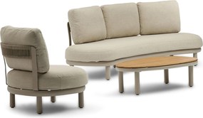 Stoel en Bank Loungeset 5 personen Rope Zand/Beige  Coco Almara