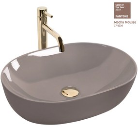 Opzetwastafel Rea Lisa Beige Shiny