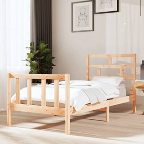 vidaXL Bedframe massief grenenhout 90x190 cm 3FT Single