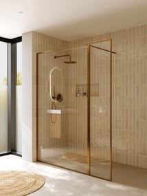 Riho Define inloopdouche met decopaneel 160x200cm koper mat