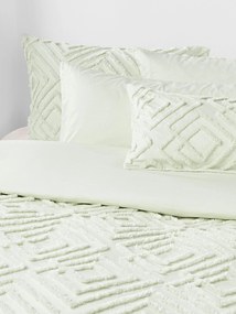 Perkal katoenen dekbedovertrek Phil met getufte design