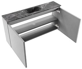 Mondiaz Ture DLux toiletmeubel 100cm plata met wastafel lava midden met kraangat