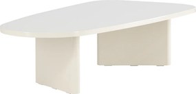 Organische Salontafel Beige - 65 X 130cm.