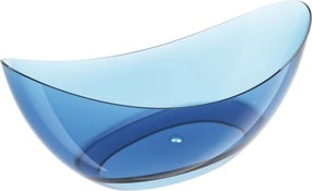 Mexen Vea denim vrijstaande transparante 180 x 80 cm, chromen stop - 58091808007