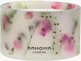 Met de hand gegoten 3-lonts geurkaars botanica (peer, iris, roos)