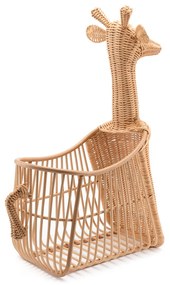 Mand in geweven rotan, giraffe, Zari