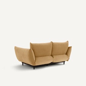 3-zits compacte bank in stoned fluweel, VITORIA