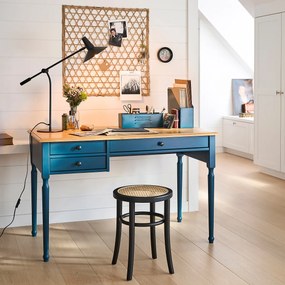 Massief grenen en MDF bureau