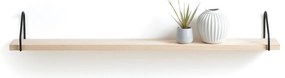 Wandplank in massief grenen en metaal L120 cm, Vinto