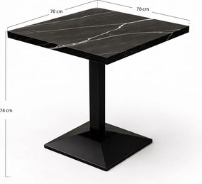 Kuat Zwart 70 cm tafel