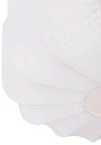 Stoffen Japandi plafondlamp wit 40cm - MadleineJapandi E27 Scandinavisch rond Binnenverlichting Lamp