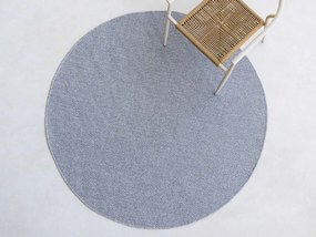 Buitenkleed | Rond | Kees Smit Bolonia | Polyester/Polypropyleen | Grijs/Antraciet | ø 120cm | Kees Smit Tuinmeubelen