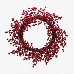 Decoratieve Kerstkrans Ø60 Cm Gianira Rood - Sklum